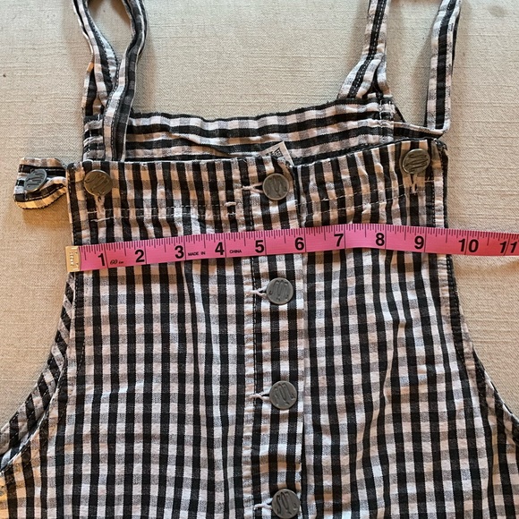 Vintage Gingham Jumper Overall Dress - Picture 6 of 7